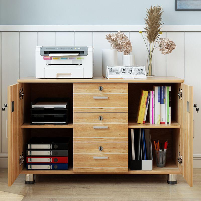 0文储件柜资料办公柜移动矮柜带锁2抽屉柜物XLM柜活动柜床头柜25