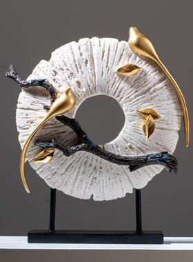 新中式禅意摆设家居电视柜装饰品创意客厅玄关摆设乔迁新居送礼品