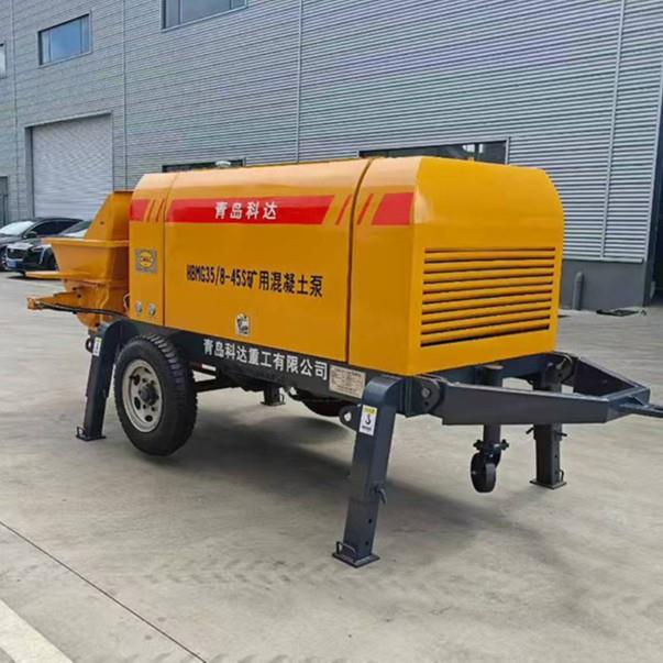 矿用防爆型混凝土泵拖式混泥土泵地泵电机驱动高压输送