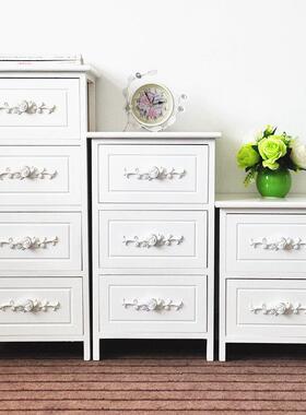 包邮简易床头柜卧室收纳柜实木边柜36cm40窄斗柜抽屉小型收纳柜子