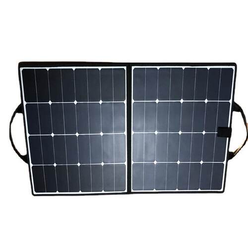 SUNPOWER太阳能板18V100W两折叠包23%转换率柔性快充发电板