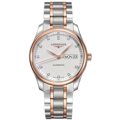 一口价9.8新浪琴名匠18K玫瑰金精钢自动机械男表L2.755.5.97.7