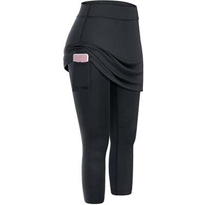 Anti glare running and fitness pants with side pockets for
