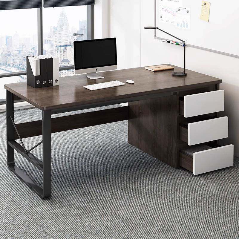 书桌电脑桌台式简约家用学生带抽屉写字台卧室写字桌办公室收纳桌