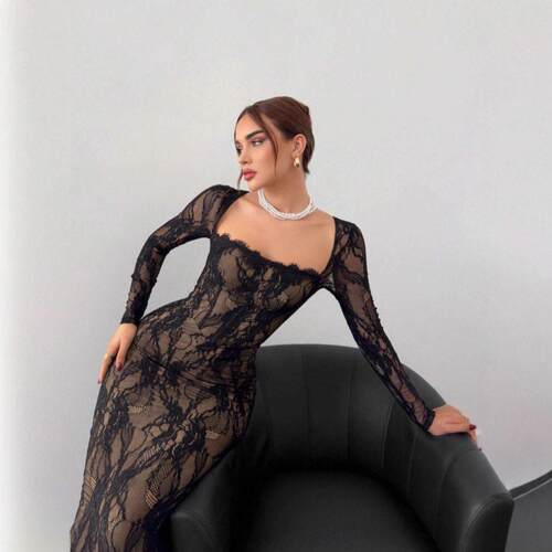 Women's Off-Shoulder Flare Sleeve Tie-Dye Fashion Mesh Print