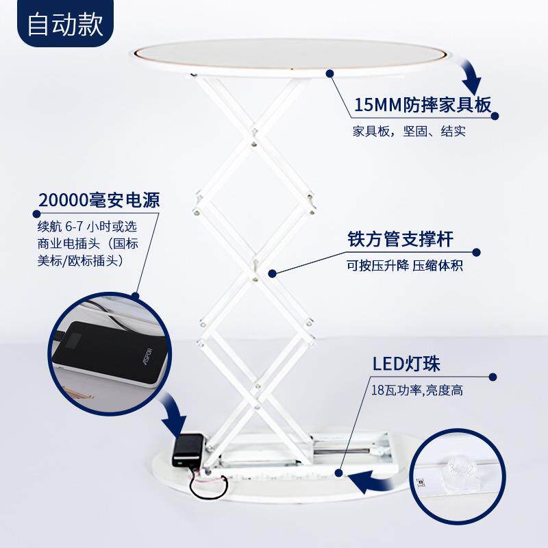 直销折叠灯箱发光铝合金组装架子展示架牌前台自动升降带楣杆广告