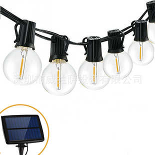 圣诞节日装 12灯1.5W 饰灯 太阳能G40球泡灯10灯 新款