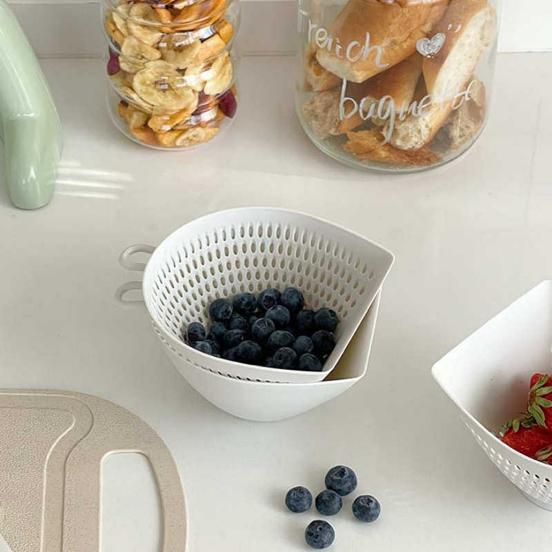 多功能可挂式双层沥水篮厨房专用洗水果洗菜迷你小号果蔬滤水篮子,餐饮具,洗菜盆/沥水篮/漏水筛,淘宝优惠券,粉丝福利购,淘宝优惠卷