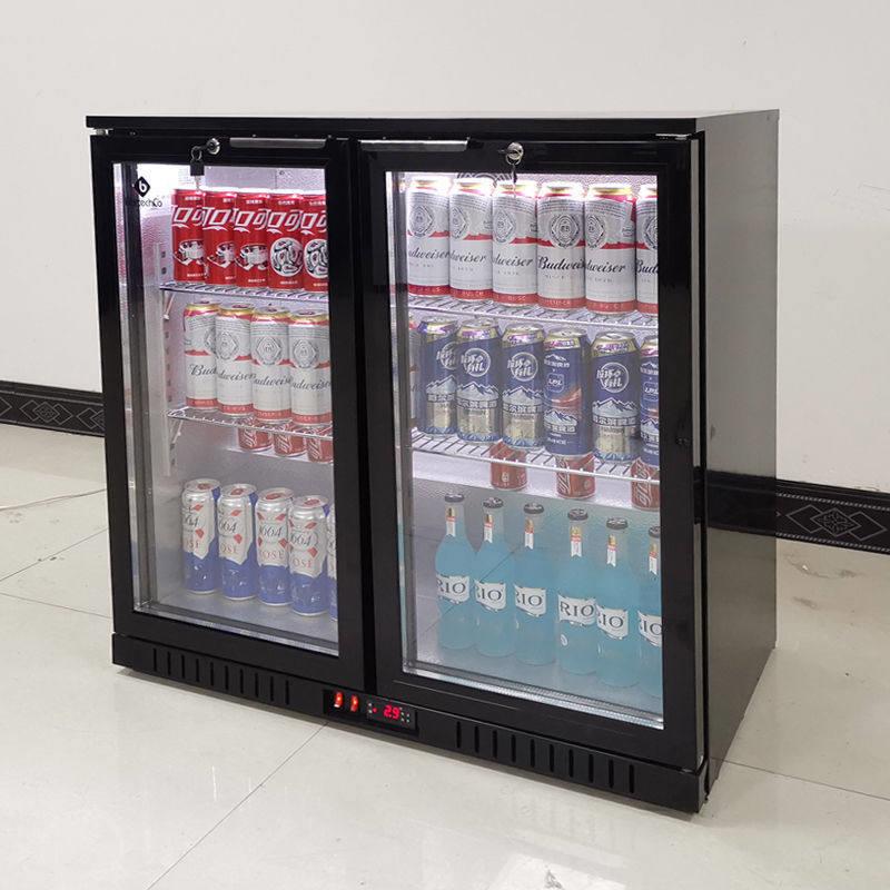 嵌入式冷藏柜商用酒水展示冰柜饮料风冷保鲜冷藏不锈钢吧台下冰箱