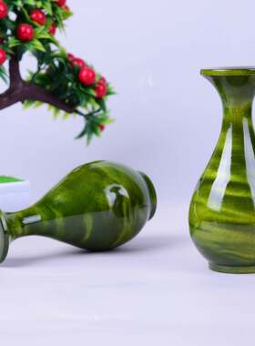 中式古典简约插花金丝楠阴沉木实木摆件家居装饰品干花瓶花艺摆设
