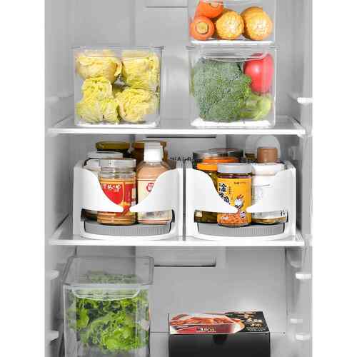 收纳盒置物架冰箱旋转啤酒饮料盘