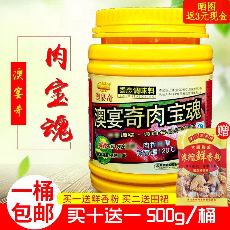 澳宴奇肉宝魂卤味增香增鲜粉肉香王肉味鲜调味料固态调料500g