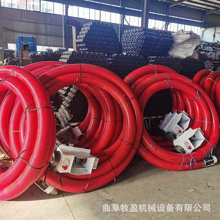 农用电动软管吸粮机160大管径沙子石灰粉末上料机玉米小麦吸谷机