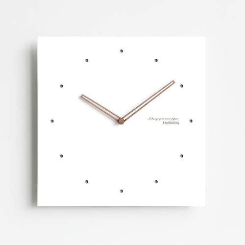 wozom正方形电挂表用箱钟客厅钟表现代大气o时尚家装饰P000EMA2挂