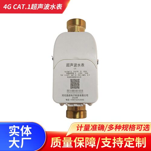 4GCAT.1超声波水表DN32-40阀控冷水水表智能远传管道式数显水表