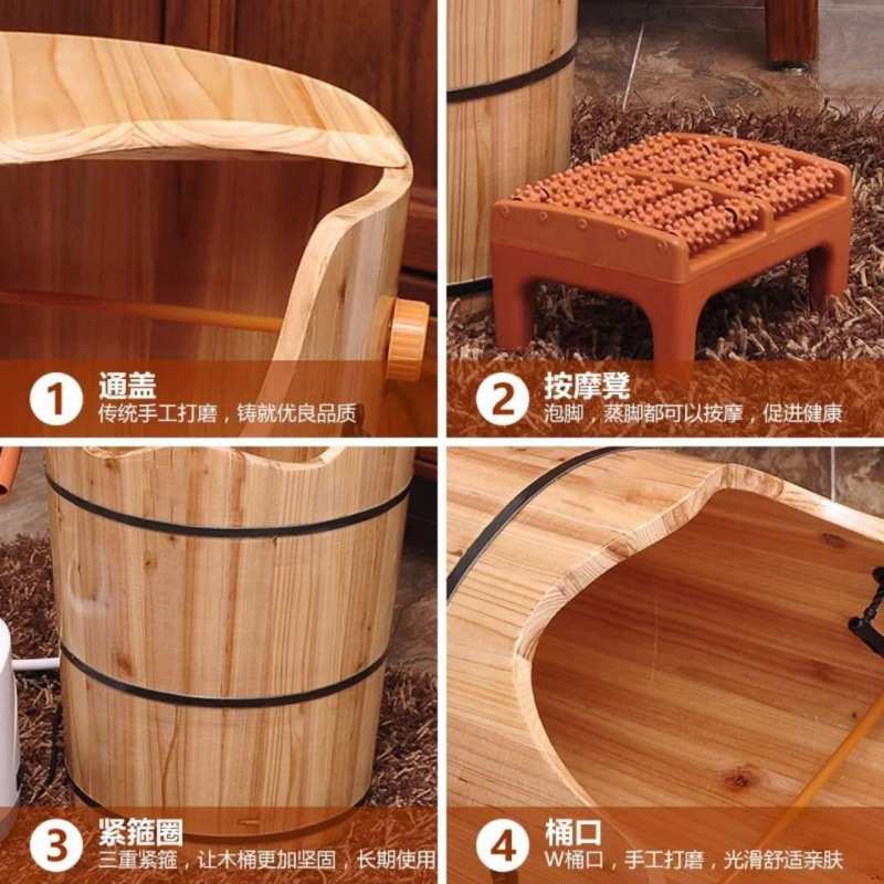 汗蒸养生桶木桶泡腿木桶蒸汽熏蒸木桶足浴桶足疗木桶木桶厂家批发