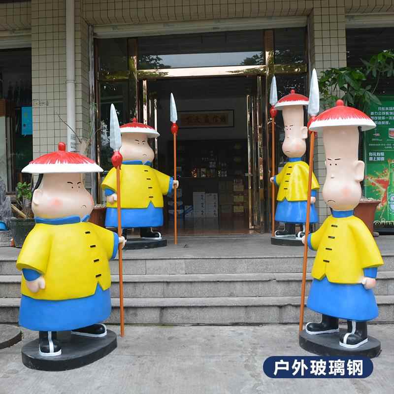 新款直销圣诞节大型摆件胡桃夹子士兵装饰户外美陈迎宾卡通人物玻