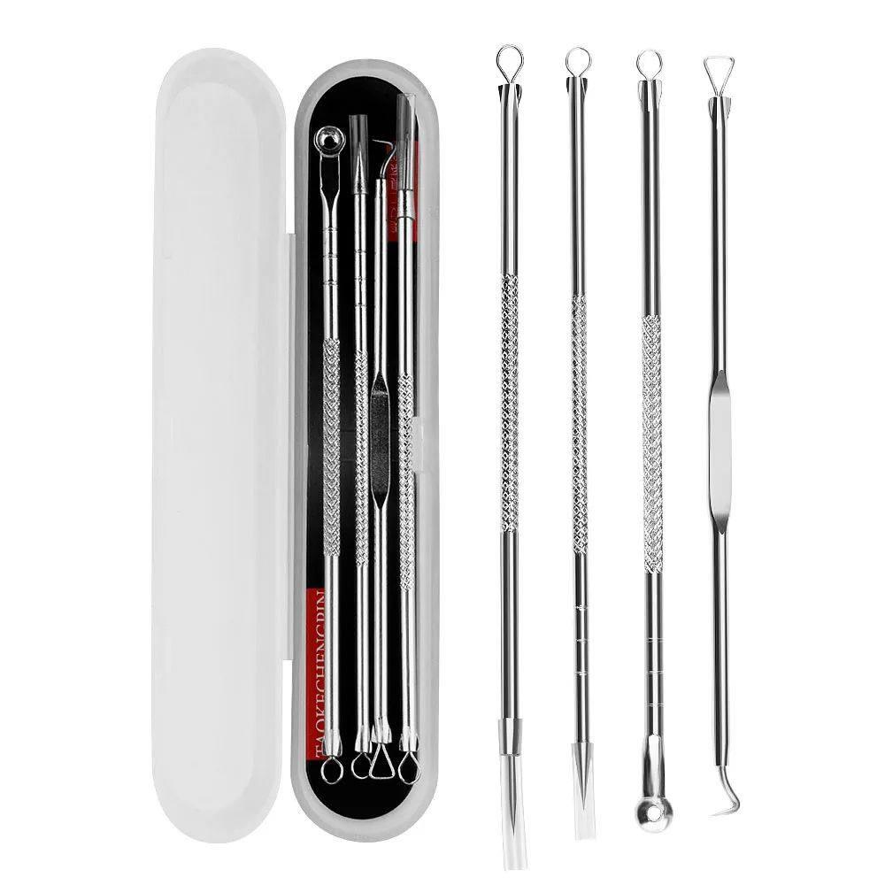 Acne Needle Remove Blackhead Blemish Pimple Comedone 4pcs/Se - 实物图
