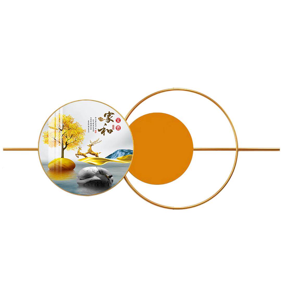 墙面装饰品挂件餐厅背景墙挂饰轻奢壁挂客厅沙发墙上金属铁艺壁挂