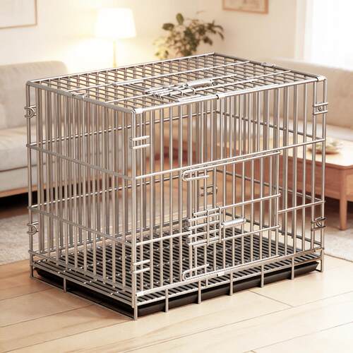 狗笼子特粗小型犬泰迪中型犬室内大型犬笼子带厕所宠物加密兔子笼