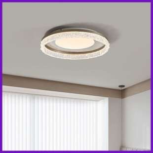 意式 极简卧室灯现代简约高端轻奢全光谱护眼餐厅书房间圆形吸顶灯