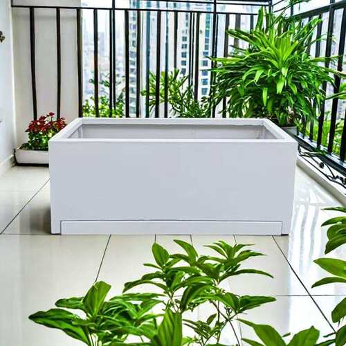 不锈钢花箱接水盘室内阳台花箱露台庭院组合种植花箱镀锌钢花箱