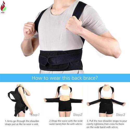 Back Posture Corrector Shoulder Lumbar Brace Spine Support