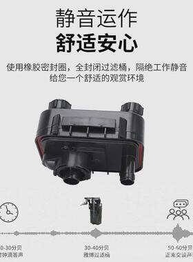 台湾雅柏UP120小型鱼草缸EX120静音外置壁挂过滤桶雅柏过滤器