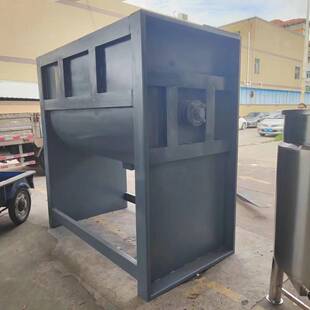 东莞卧式 搅拌机 双螺带粉体混合机干粉加热烘干混料机卧式