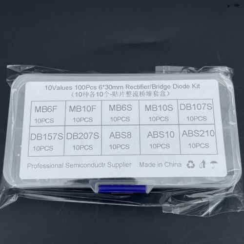 10种表面贴装整流桥包装箱MB6F/MB10F/10S/6S DB107S 157S 207S A