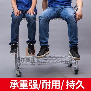 镀铬转手推车静电防周车层带扶手不锈633钢推车工业物料车不锈钢