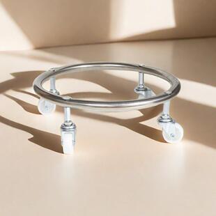 厨房放置架煤气瓶移动托架底座固定架支架煤气罐置物架可移动托盘