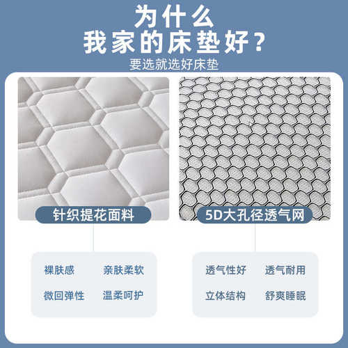 家用双人床垫学生宿舍上下铺软垫子加厚款褥子防滑可折叠不塌床垫