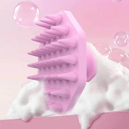 Silicone Shampoo Scalp Hair Massager Head Body Scalp Massage