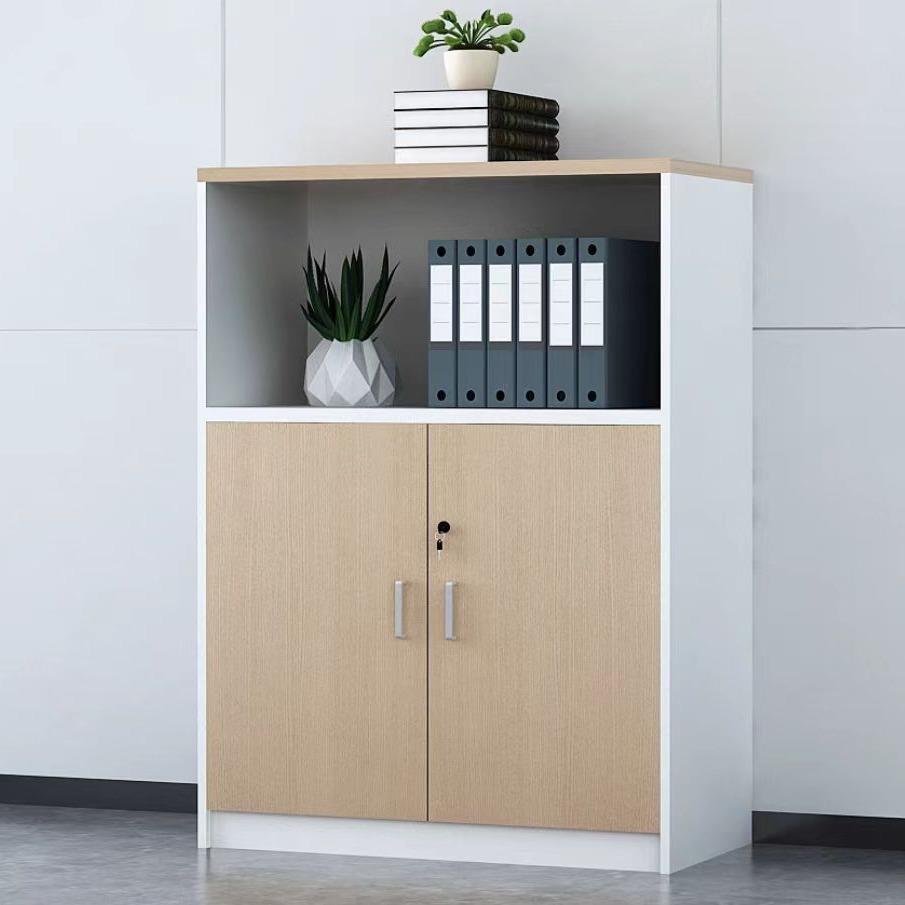 矮柜办公室文件柜储物柜隔断柜资料落地抽屉带锁收纳柜木质办公柜