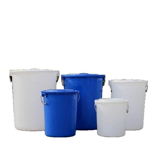 加厚大号塑料水桶带盖储水圆桶家用米桶商用圆形垃圾桶厨房户外大