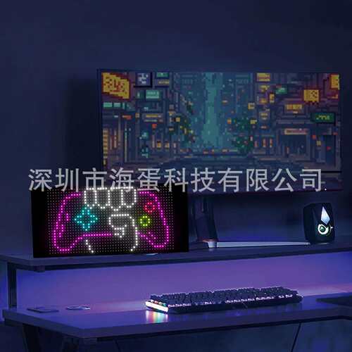 工厂直销DLE随贴HRP-2448屏水柔性屏桌面装饰屏防2448像*素显示屏
