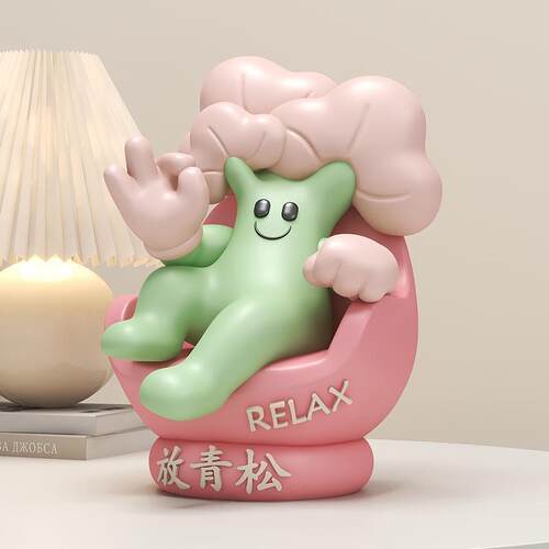 放青情松绪稳定神器可爱视电柜FKD6431酒柜小摆件办公桌解面压装