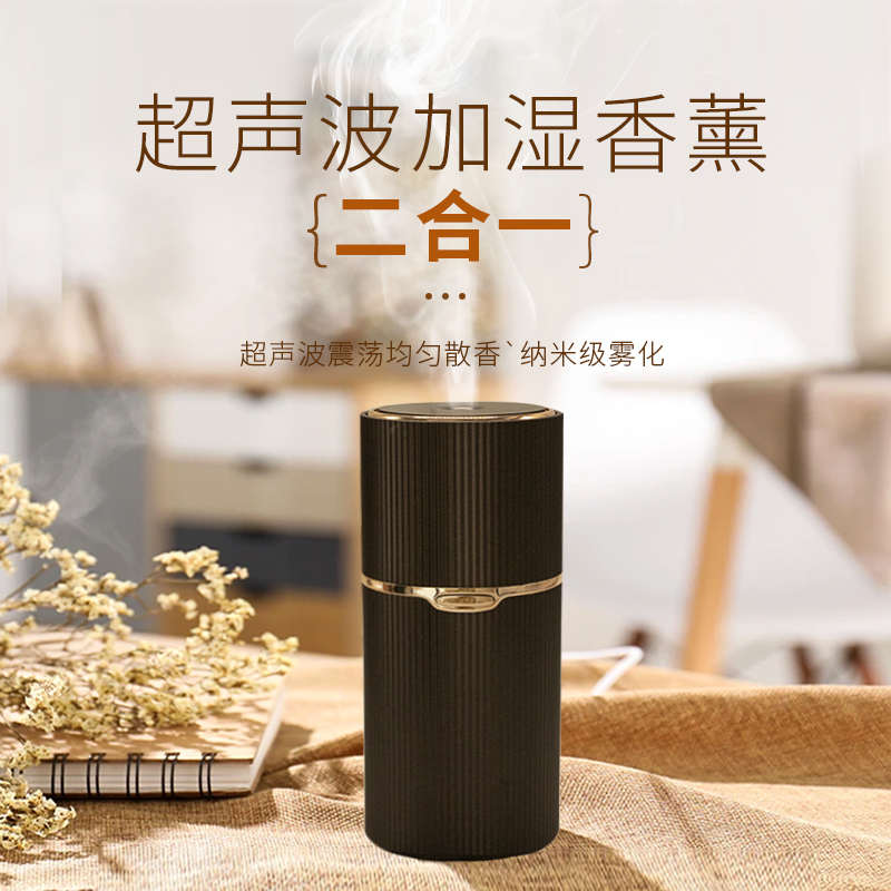 多特瑞精油专用车载香薰机便携加湿一体机净化空气家用派乐同厂