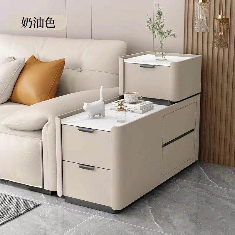 2025新款落地沙发边柜轻奢高级感实木小型夹缝简约现代边几侧边柜