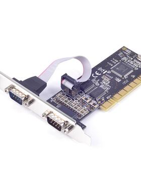 西霸FG-PMIO-V3T-0002S PCI转2口RS232串口卡9针COM串口卡MCS9865