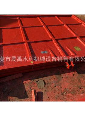 广东中小河流治理涵闸排洪渠穿堤涵闸平板双向止水铸铁电动闸门
