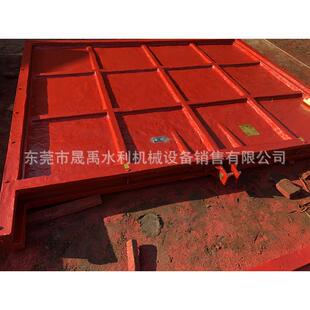 广东中小河流治理涵闸排洪渠穿堤涵闸平板双向止水铸铁电动闸门