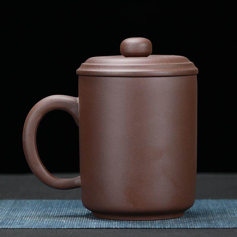 宜兴紫砂杯大杯子大容量850毫升好饮水杯泡茶办公室长辈