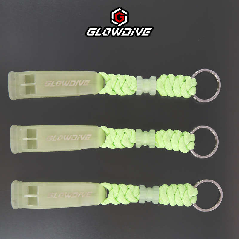 Glowdive 夜光口哨 超高分贝水面应急安全救生衣潜水BCD 求救口哨