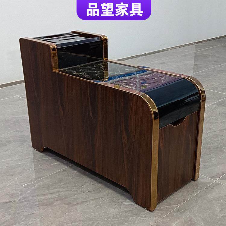 足浴沙发茶柜足疗茶几沐足洗沐足茶几按摩脚甲店中几间多功美能现