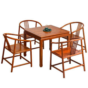 I1八仙桌实木新中式正方形花梨木仿古吃饭桌中式餐桌家用红木小方