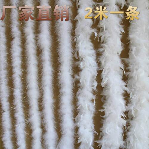 厂家火鸡羽毛条diy手工羽毛条卡通花束婚车羽毛灯装饰材料