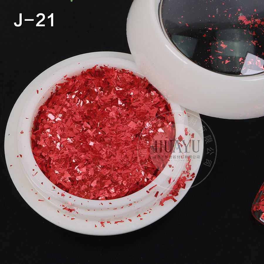 金色玻璃纸闪闪2不规则耐溶剂2镭射彩妆细超薄粉碎片 *美甲幻彩粉