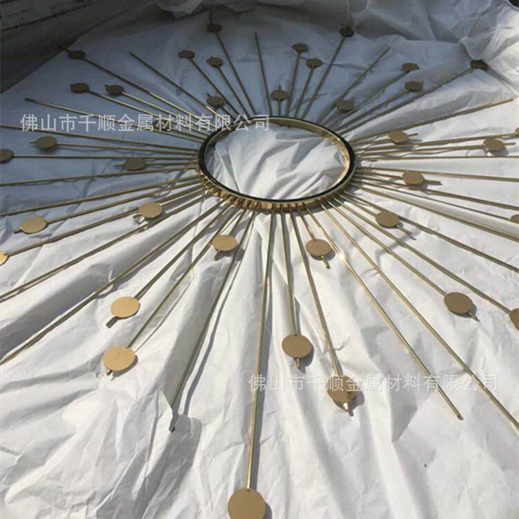 太阳镜可发光高端品质轻奢展示厅装饰镜出口欧洲别墅洗手台圆镜